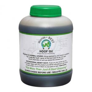 WORLDS BEST HOOF OIL 500 ML JAR WITH BRUSH